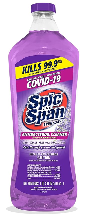 Spic And Span Lavender Antibacterial Pourable, 34 Fl Oz