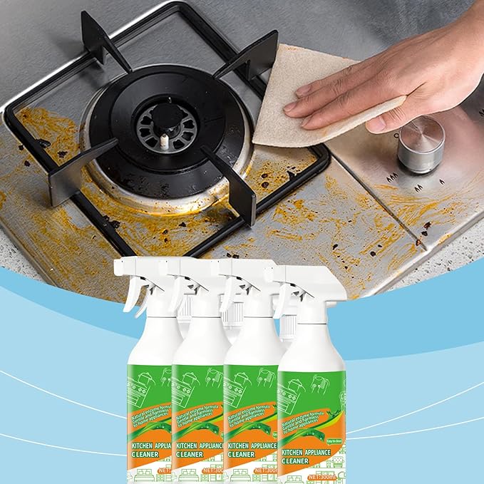 Electrolyzed Ion Kitchen Cleaner, 300ML Electrolyzed Ion Kitchen Cleaner Spray, Multi Purpose Cleaning Spray, For Hold,Oven,Stove,Range Hood (2PC)