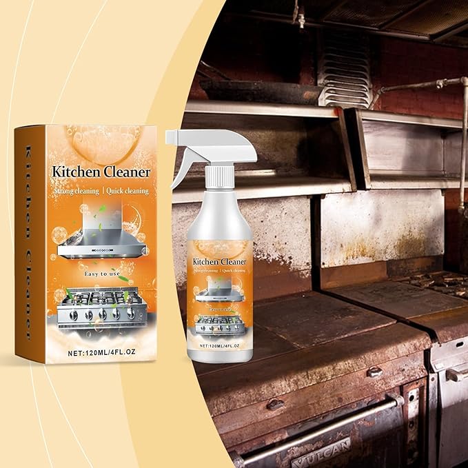 All Purpose Cleaner Spray - Kitchen Cleaner Spray Range Hood & Stove Degreaser Sprayer for Kitchen, Easy to use Heavy Duty Stove and Oven Cleaner