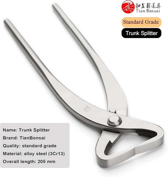 tianbonsai Standard Series Bonsai Tools Trunk Splitter/Root Cutter from (205 Mm Trunk Splitter)