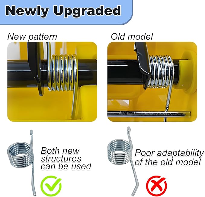 Comercial Mop Bucket Spring Replacement 3 Count Side-Press Wringer Torsion Springs Large 8 Loop Torsion Spring