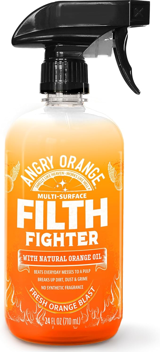 ANGRY ORANGE Citrus Multipurpose Cleaner Spray for Kitchen and Bathroom - 24 oz - 1 Pack