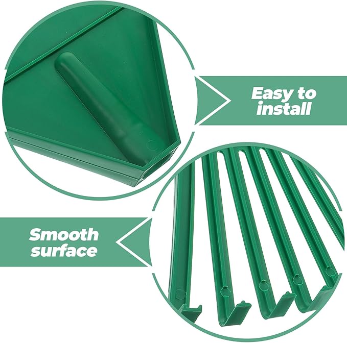 Yardwe Plastic Rake Head Garden Leaf Rake Head Replacement Lawn Shrub for Yard Sweep Picking Up Leaves (Without Handle)