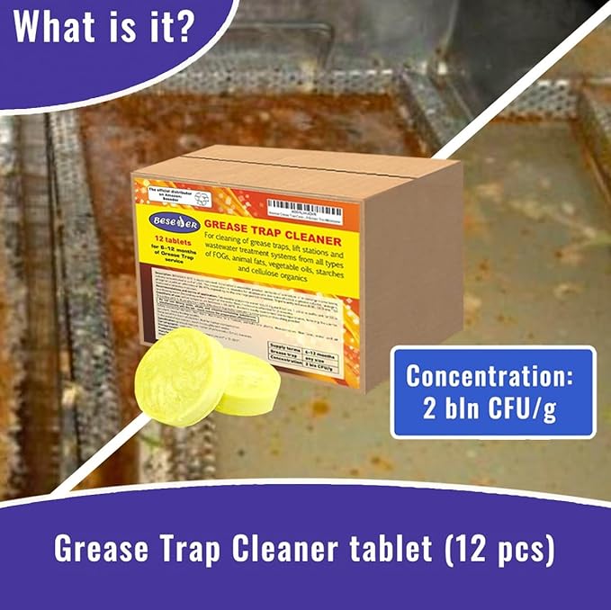 Beseder Grease Trap Cleaner (1 Count (Pack of 12))