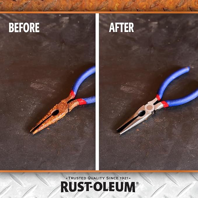 Rust-Oleum Rust Dissolver Soak & Bath | Heavy-Duty Corrosion Remover for Metal Tools, Cars, Bikes, Grills, Bolts, Firearms & More | Quart