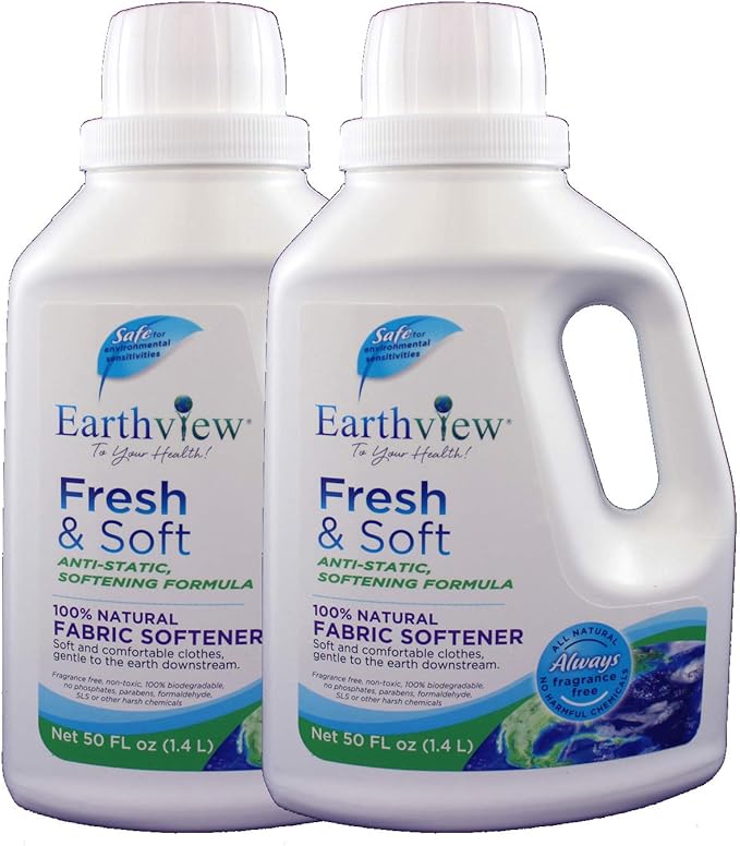 Fabric Softener, Fragrance Free, 2 pk/ 50 oz, Super Softening- Designed for Environmental Sensitivities (MCS, EI, MI)