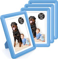 5x7 Picture Frame, Clear Acrylic Photo Frame with White Mat for 4x6 Photos, One-Piece Shatterproof Tool-Free Design, UV-Resistant Waterproof Tabletop Frame for Home Office Decor with 10-Year Warranty
