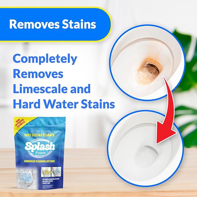 Toilet Cleaner - Self Activating Cleaning Powder for Toilet Bowl Cleaning