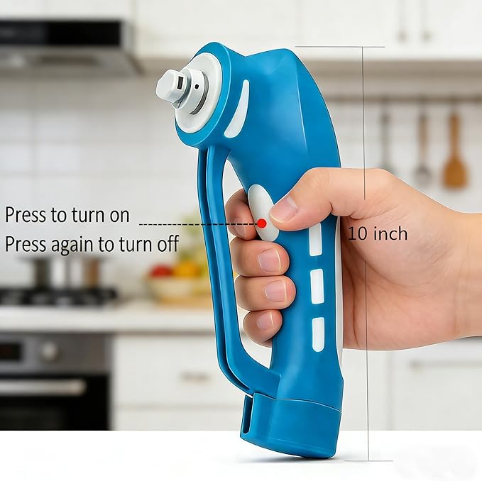 RICHOOSE Cordless Electric Spin Scrubber with 6 Brush Heads & 2 Rechargeable Batteries, Power Scrubber for Shower Tile Grout Tub Bathroom Cleaning, IPX7 Waterproof Handheld Scrubber