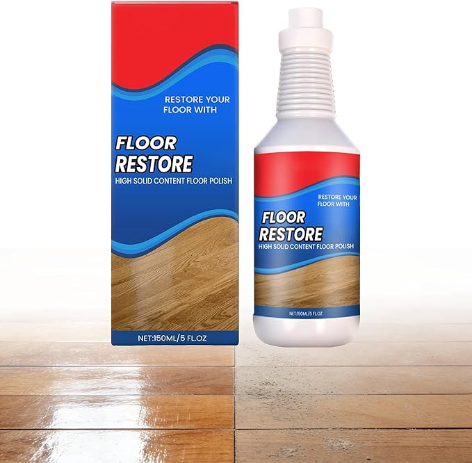 Floor Restore for Wood Floors: Floor Clean Restorer & Polish for Tile, Shine Wood, Laminate, Vinyl, Bamboo - Quick-Drying Flooring Protection Agent (1, 150 ml)