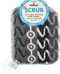 Skoy Scrub, 1-piece Reusable, Non-Scratching Dish Scrubber for Kitchen and Household Cleaning, Planet-Friendly, Dishwasher Safe Soft Scrub, Monochromatic Colors