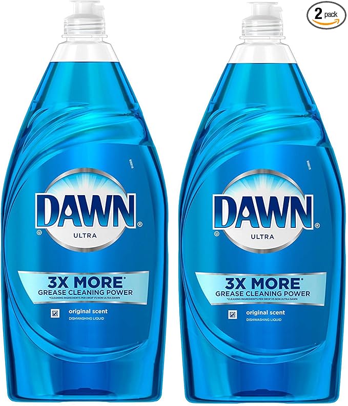 Dawn Ultra Dishwashing Liquid, Original Scent, (1 Pack (2 Ct of 28 Oz, 56 Oz Total))