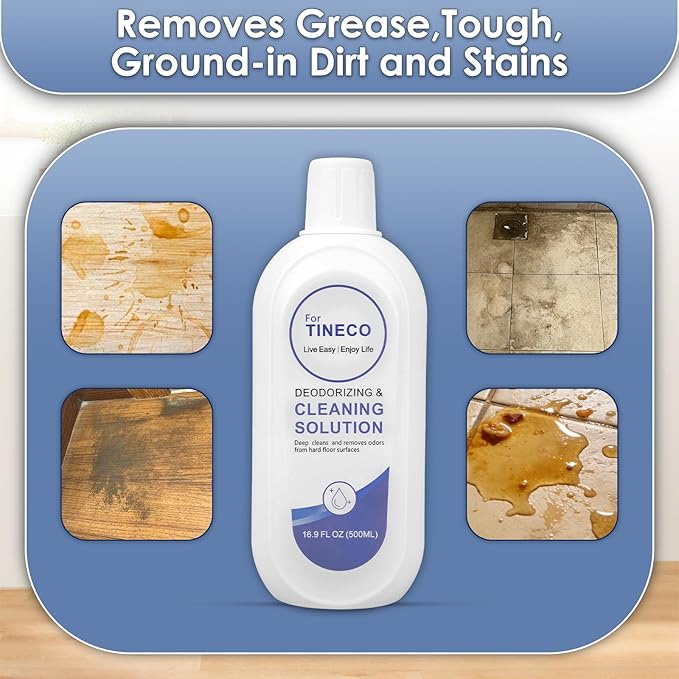 (2 Bottle) Floor Cleaning Solution Compatible With Tineco, Deep Cleaning for Multiple Hard Floors, Professional Floor Cleaner Suitable for All Tineco Cordless Wet Dry Vacuum(S3, S5, S7), 16.9 FL OZ* 2