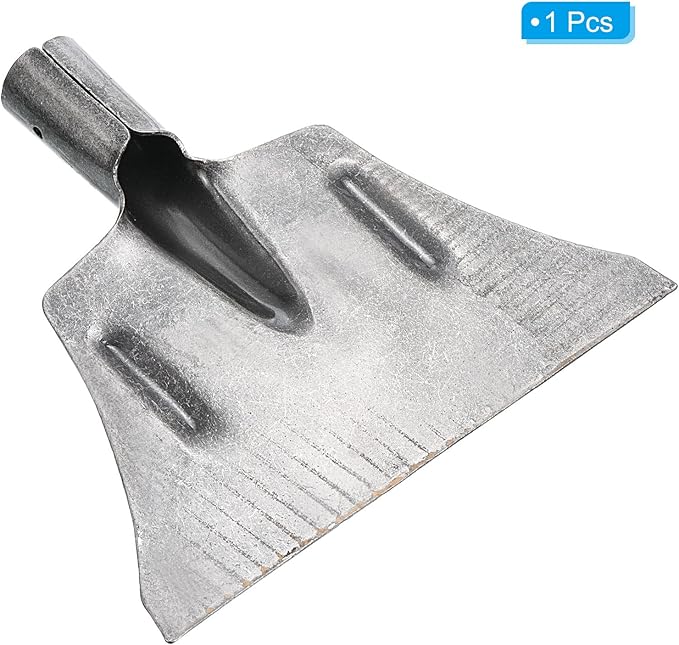 PATIKIL 9 Inch Garden Shovel, Outdoor Cleaning Spade Weeding Shovel Steel Flat Ice Shovel Lawn Trowel Planting Tool for Farm Yard