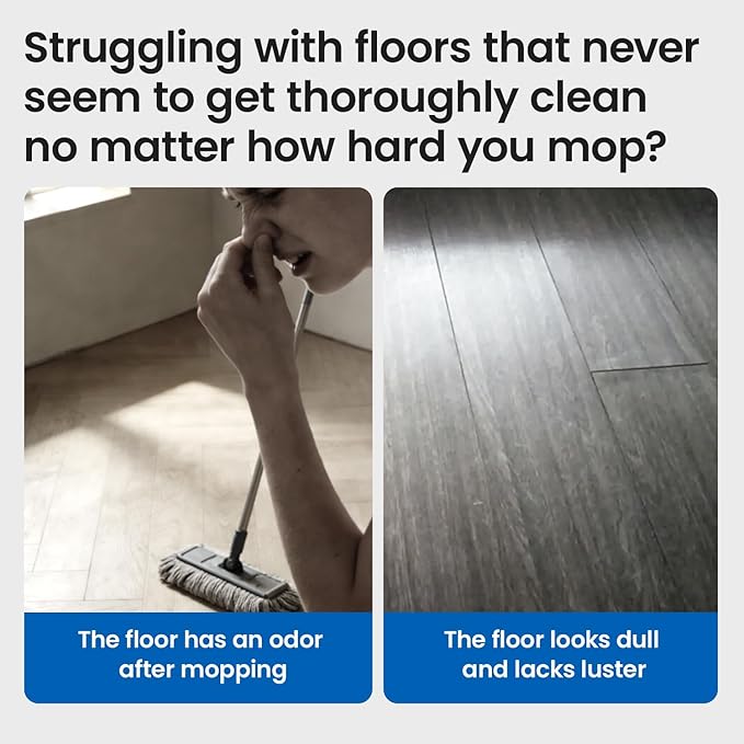 Floor Cleaner Tablet, Compatible with Wet Dry Vacuum and All Robot Mop Floor Washer, Solution for Wood,Tile Laminate Multiple Hard Floors, 60 Pack, Lemon Secent