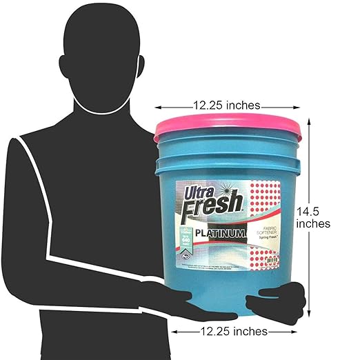 Ultra Fresh Liquid Laundry Fabric Softener, Platinum, 5 Gal, Spring Fresh - Household Cleaning Supplies and Accessories for Clothing and Fabrics
