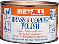 MET-ALL BC-10 Brass & Copper Polish 16oz Cleans, Polishes, Protect Oxidation & Tarnish Removal on Antiques, Rails, Ships, Elevators Leaving Protective Barrier + EXTRA LARGE Microfiber Polishing Cloth
