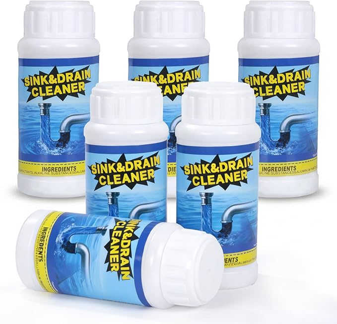 Drain Cleaner Shower Sink Cleaner New - Powerful Pipeline Dredging Agent, Kitchen Unblocker, Sink and Drain Cleaner for Kitchen Toilet（6PCS）