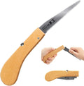 KAKURI Japanese Pull Saw Folding 4" for Woodworking, Razor Sharp Japanese Steel Blade, Mini Pocket Hand Saw for Wood, Crafts, Hobby, Foldable Wood Handle, Made in JAPAN