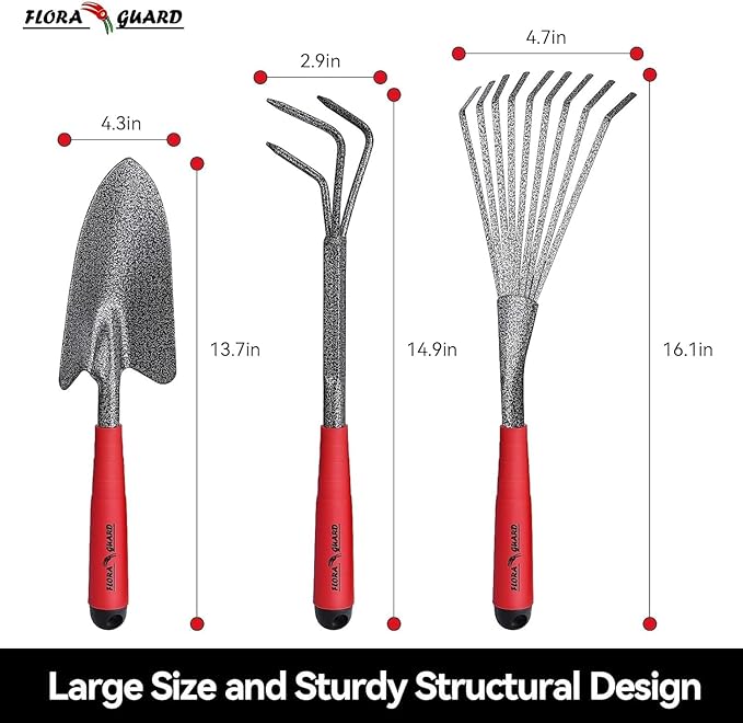 FLORA GUARD 7.7-Inch Folding Saw with 6 Piece Garden Tool Sets