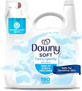 Downy Free & Gentle Liquid Fabric Softener, 140 fl oz, 190 Loads, Hypoallergenic, Sensitive Skin Friendly Fabric Conditioner Liquid