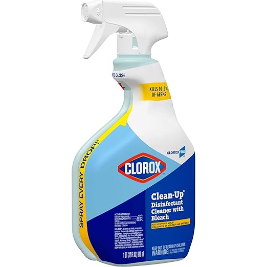 CloroxPro Clorox Clean-Up Disinfectant Cleaner with Bleach Spray, 32 Ounces (35417)