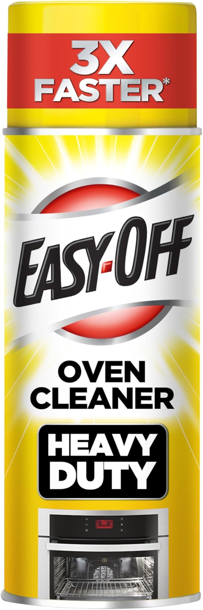 Easy-Off Heavy Duty Oven Cleaner Foam, Removes Grease & Burned-On Food, For Ovens, Grill Grates & More 14.5oz