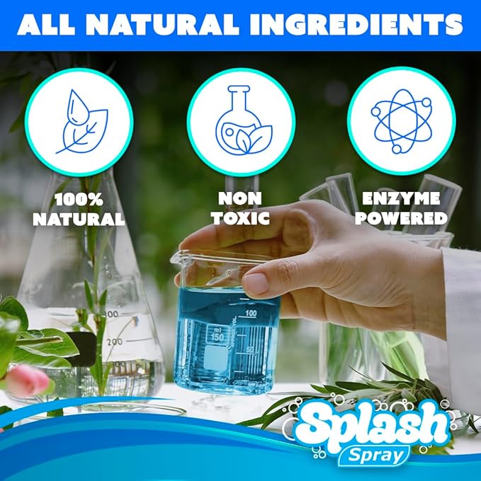 Splash Spray Multi-Purpose Cleaning Tablets - 5x Cleaning Tablets and Bottle Spray - Mix with Warm Water