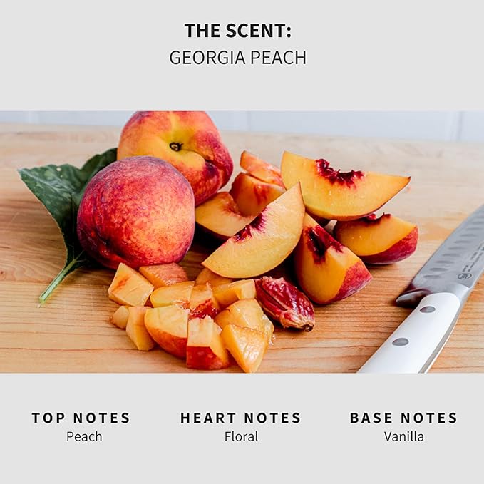Lapew Georgia Peach Scented Mop Soap - Luxury Floor Cleaner Concentrate for Mopping Tile, Laminate, Vinyl & Hardwood | Streak-Free, Low-Foam | 36 oz