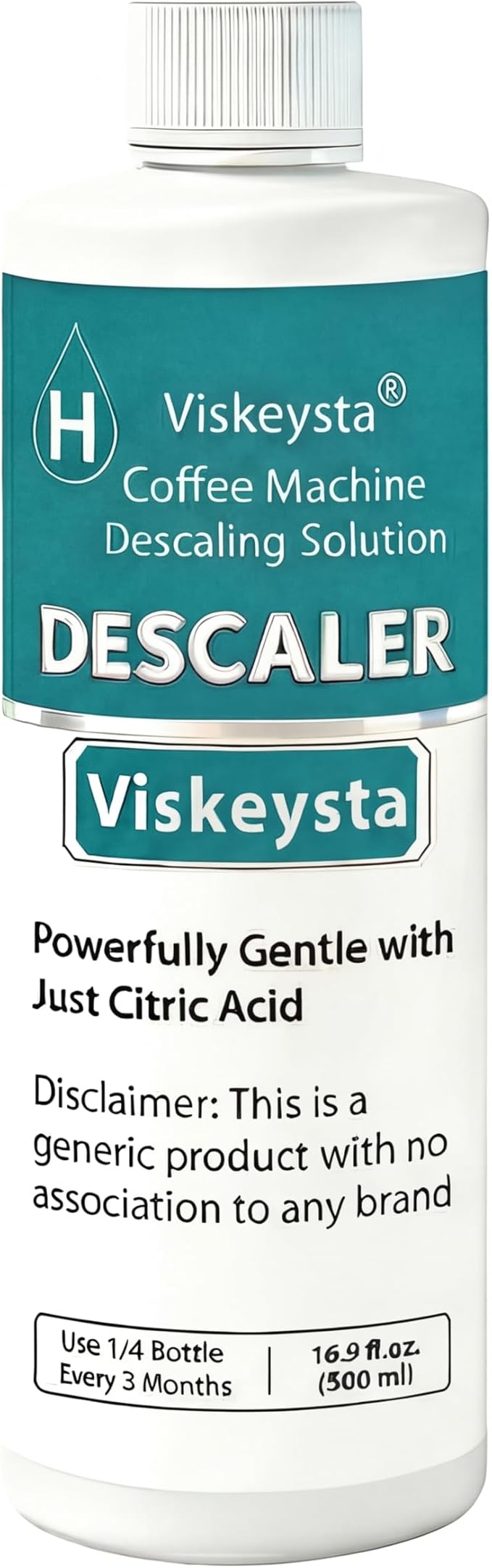 Gentle Descaling Solution, Compatible with Hamilton Beach Coffee Machines, 500ml Bottle for 4 Uses