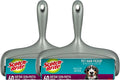 Scotch-Brite Pet Hair Pickup Extra Sticky Large Surface Lint Roller with Handle, 50% Stickier, 8 in x 29.8 ft Each, 2 Pack, 120 Easy-Tear Sheets Total