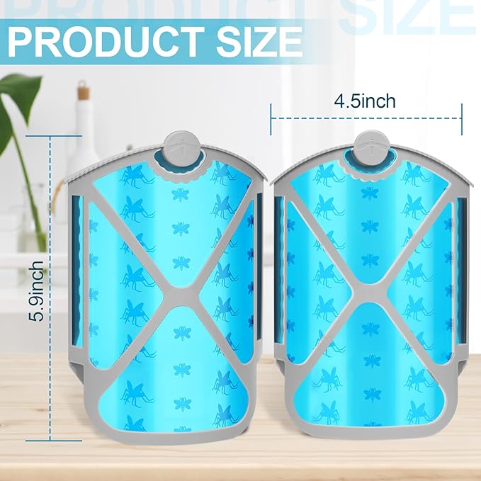 Insect Trap Refill Kit & 4 Cartridges, Compatible with ZEVOM364A and Max, Replacement 100% Fit(4Pcs)