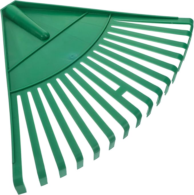 Yardwe Plastic Rake Head Garden Leaf Rake Head Replacement Lawn Shrub for Yard Sweep Picking Up Leaves (Without Handle)