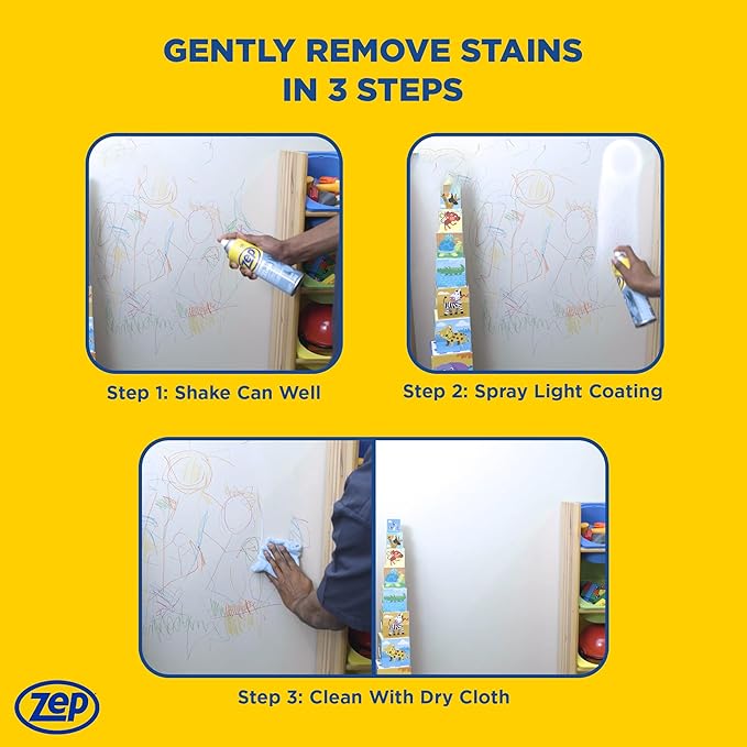 Zep ZUFWC18 Foaming Wall Cleaner, 18 oz, Clear