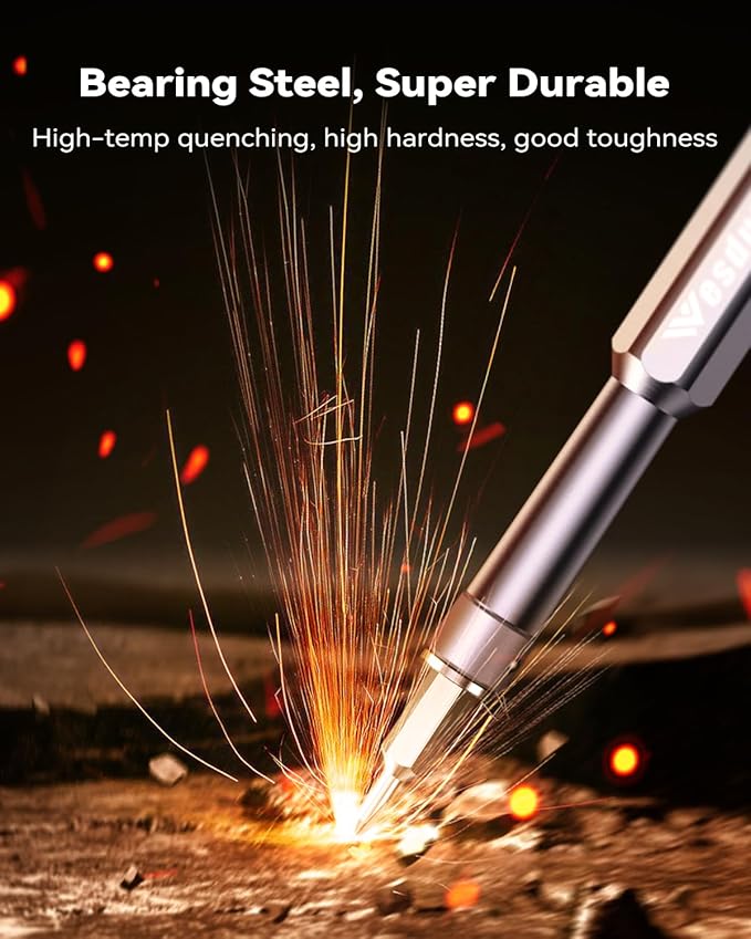 49in1-S2 Precision Screwdriver Set, [Super Durable] Ultra Compact Small Magnetic Mini Repair Tool Kit, Tiny Screw Driver with Torx Flat bits Fits Ring Doorbell, Watch, Laptop, Eyeglass, Camera