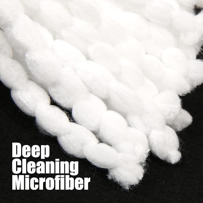 6 Pack Mop Head Replacement Compatible with O Ceda EasyWring Spin Mop Replace Refills for Ocedar, Deep Cleaning Machine Washable and Easy-to-Replace