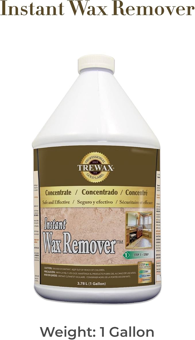 Trewax Professional Gold Label Heavy Duty Floor Stripper, 1-Gallon