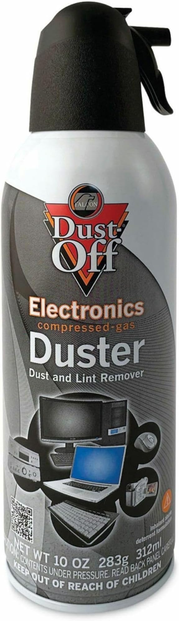 Dust-Off Plus Disposable Compressed Gas Duster, 10 Oz Bottle