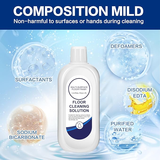 Multi-Surface Floor Cleaning Solution Compatible with Tineco, Cleaner Refill for All Mopping Robot Vacuums and Cordless Wet/Dry Mops (2 Bottle Pack, Original)