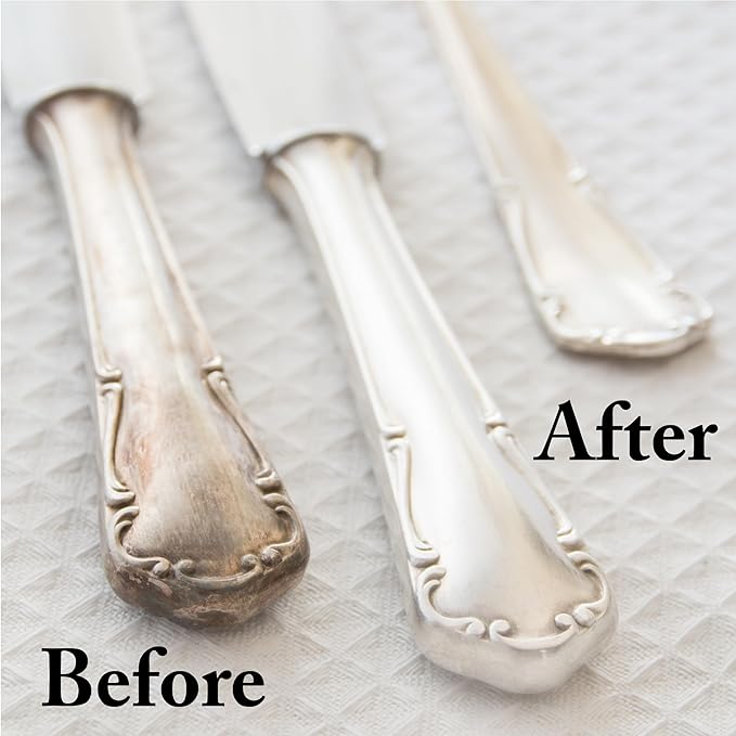 Goddard's Silver Cleaner Dip – Silver Jewelry Cleaner Solution for Hard-to-Reach Silverplate, Cutlery & Small Items – Professional Use Tarnish Remover – Silverware Cleaning Supplies (1 Gal)