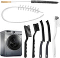 Washing Machine Cleaning Brush Set, Front Load Washer Machine Cleaner Accessories, Drum Laundry Cleaner Brush Household Cleaning Tools for Bathroom, Shower & Kitchen (6 Pcs)
