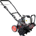 GardenTrax Upgraded Tiller 40cc 4-Cycle Multi-Function Mini Cultivator w/6 Durable Steel Tines