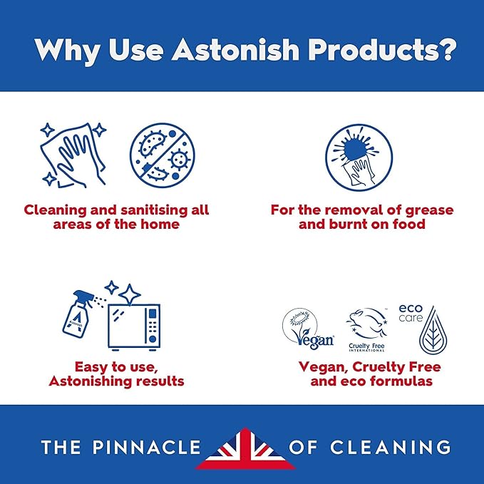 Astonish Foaming Pink Peony Toilet Bowl Cleaner - Deep Cleaning Limescale, Calcium & Rust - No Bottle, Removes Hard Stains - Box of 8 Tablets