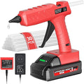 Cordless Hot Glue Gun Kit with Battery and Charger, 3.5Ah Rechargeable M18 Battery, 30pcs 0.43'' Glue Sticks, Fast Preheating, Wireless Full Size Glue Gun for Crafts & DIY