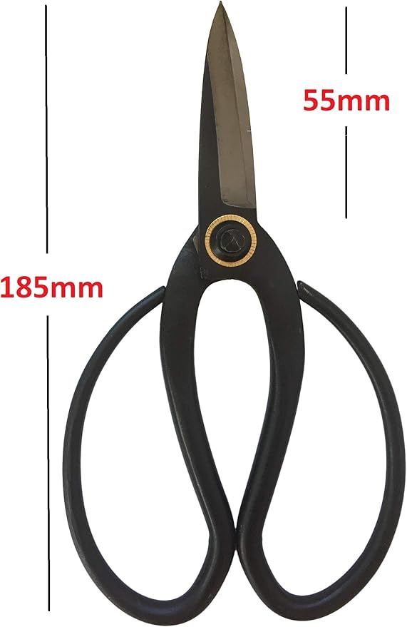 Garden Guru Bonsai Scissors - Traditional Butterfly Bonsai Pruner Shear for Precise Trimming Pruning and Deadheading of Flowers Plants, Japanese Bonsai Garden Tools (180mm 2 Pack)