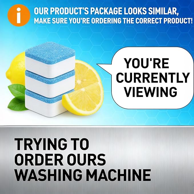 Dishwasher Cleaner & Deodorizer Tablets, 24-Pack Dishwasher Maintenance Tablets for Interior, Pump, Filter, Spray arm & Drain, Helps Remove Grease, Limescale & Mineral Buildup 1-Year Supply