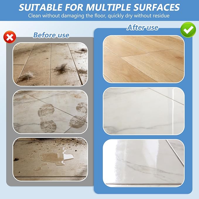 Floor Cleaning Solution Compatible With Roborock Robot Vacuum And Mop Cleaner， Deep Cleans For Multiple Hard Floors, for Robot & Wet Dry Vacuums Mopping Floor Cleaners Solution , 33.8 Fl. OZ(2 Bottle)