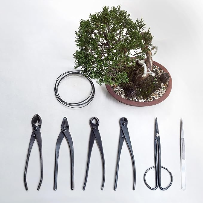 Bonsai Tool - 8.3 Inch High Carbon Steel Concave Cutter, Bonsai Tree Plants Modeling Tools, Applying to Gardening Pruning Knobs/Branches (210mm, Gray)