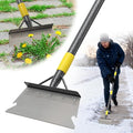 Ice Scraper Long Handle - Snow Removal Tool,Multifunctional Garden Cleaning Flat Shovel, Heavy Duty Floor Scraper Metal Sharp Blade for Lawn Edging,Sidewalk Weeding,Driveway Steps Snow Shovel 72"