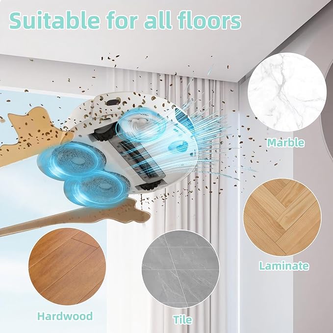 1000 ml Floor Cleaning Solution for Dreame L10 Ultra / L20 Ultra / L30 Ultra / L40 Ultra / L50 Ultra / X50 Ultra / X40 Ultra /X40 Master /X30 Ultra Series Vacuum Robot, Vacuum Cleaner Detergent Refill